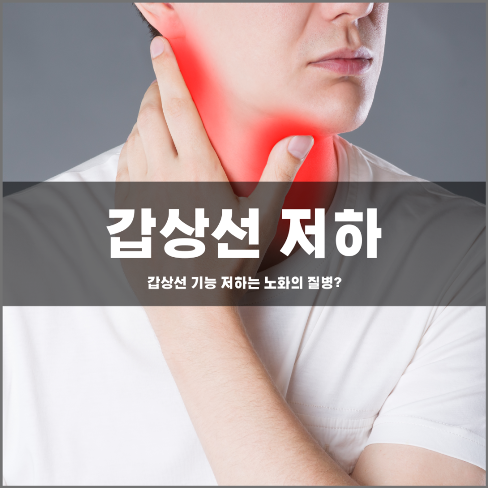 갑상선 기능 저하는 노화의 질병중 하나이다!