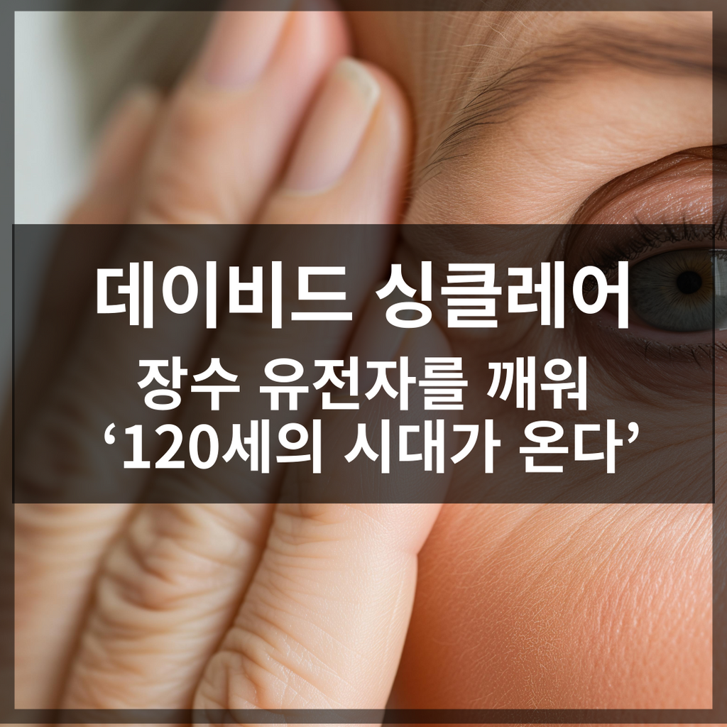 데이비드 싱클레어, 장수 유전자를 깨워 ‘120세의 시대가 온다’